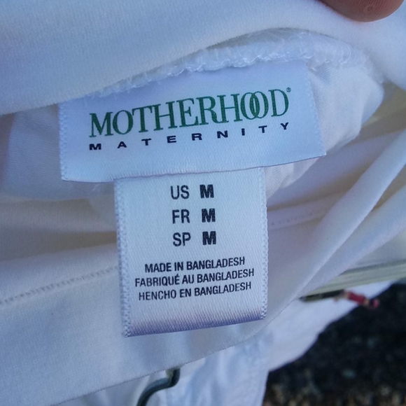 White Shorts Maternity Motherhood Size Medium - Picture 10 of 11